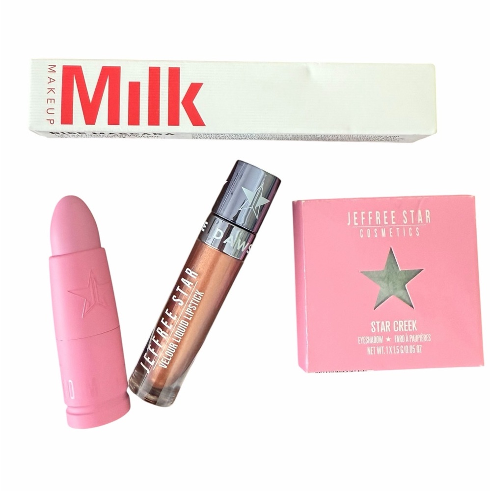 Jeffree Starr Star Creek Eye Shadow Cherry Soda Lipstick Milk Mkup Rise Mascara